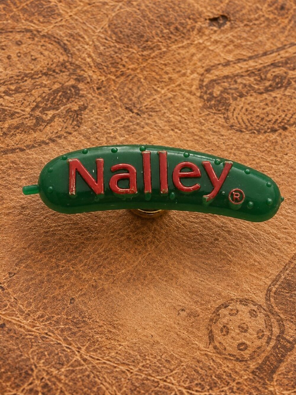 Nalley Pickle Dill Sweet Pickles Condiment Vintage Promo Lapel Pin Cucumber